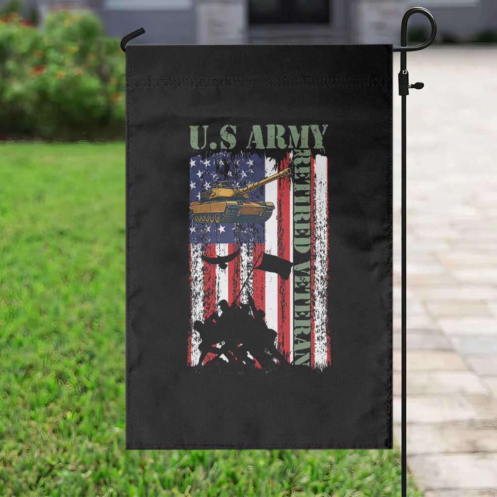Retired Army Garden Flag American Flag US Patriotic USA Pride TS12 Print Your Wear