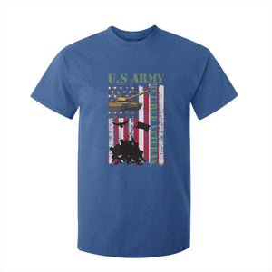 Retired Army T Shirt For Kid American Flag US Patriotic USA Pride TS12 Royal Blue Print Your Wear