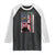Retired Army Raglan Shirt American Flag US Patriotic USA Pride TS12 Black White Print Your Wear