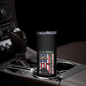 Retired Army Skinny Tumbler American Flag US Patriotic USA Pride TS12 Print Your Wear