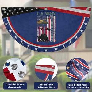 Retired Army Patriotic Fan Flag American Flag USA Pride