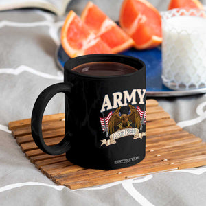Retirement Army Veteran Coffee Mug American Flag USA Patriotic TS12 Print Your Wear