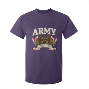 Retirement Army Veteran T Shirt For Kid American Flag USA Patriotic TS12 Purple Print Your Wear