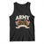 Retirement Army Veteran Tank Top American Flag USA Patriotic TS12 Black Print Your Wear