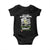 Retired Army Baby Onesie Funny I Am A Dad A Grandpa Nothing Scares Me TS12 Black Print Your Wear