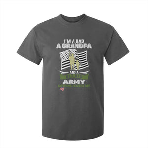 Retired Army T Shirt For Kid Funny I Am A Dad A Grandpa Nothing Scares Me TS12 Dark Heather Print Your Wear