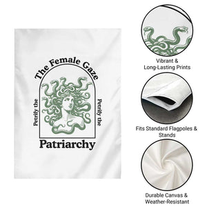 Feminist Garden Flag The Female Gaze Petrify The Patriarchy Mythology Medusa TS12 Print Your Wear
