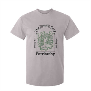 Feminist T Shirt For Kid The Female Gaze Petrify The Patriarchy Mythology Medusa TS12 Ice Gray Print Your Wear