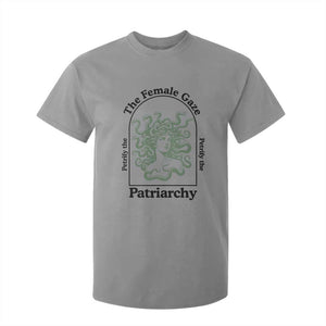 Feminist T Shirt For Kid The Female Gaze Petrify The Patriarchy Mythology Medusa TS12 Sport Gray Print Your Wear