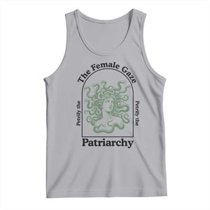 Feminist Tank Top The Female Gaze Petrify The Patriarchy Mythology Medusa TS12 Athletic Heather Print Your Wear