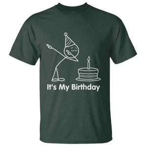 Dabbing Stickman Party Humor Gift T Shirt It Is My Birthday