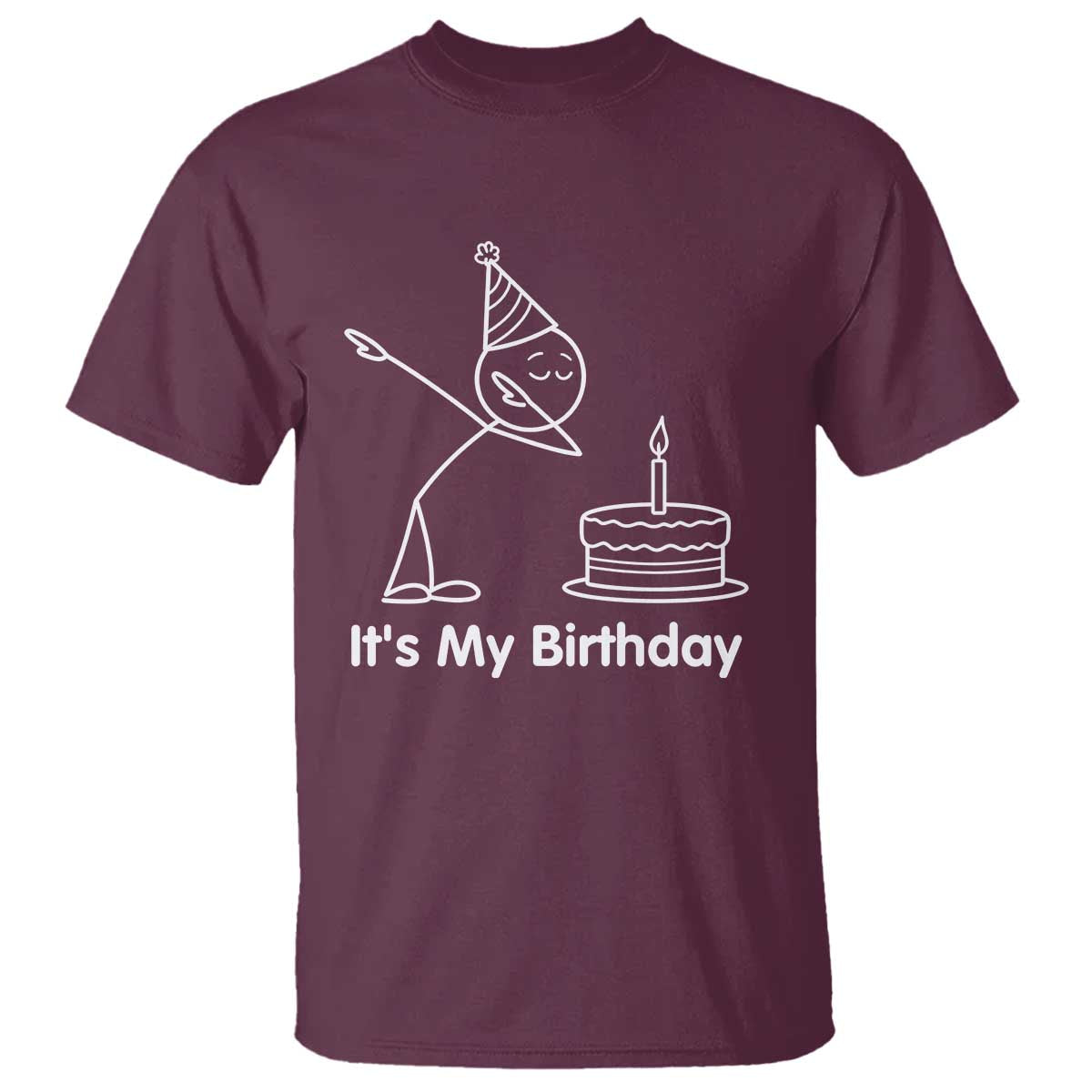 Dabbing Stickman Party Humor Gift T Shirt It Is My Birthday