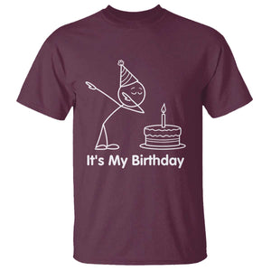 Dabbing Stickman Party Humor Gift T Shirt It Is My Birthday