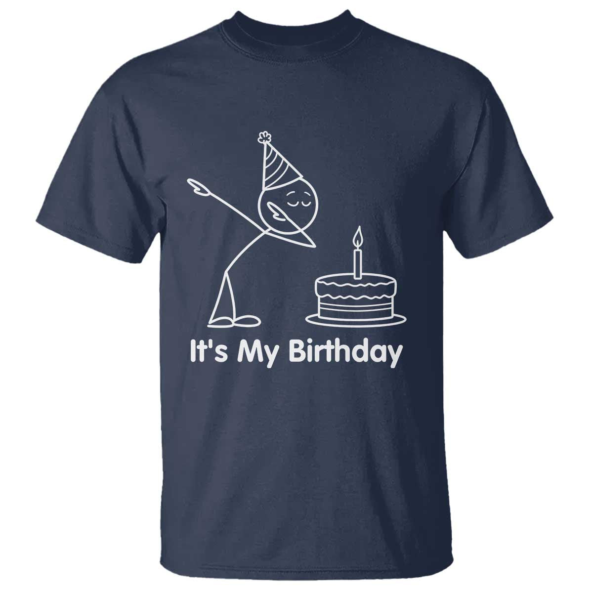 Dabbing Stickman Party Humor Gift T Shirt It Is My Birthday