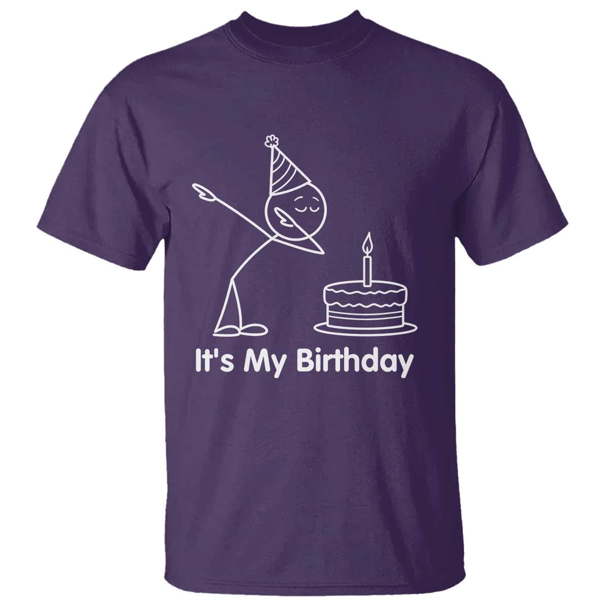 Dabbing Stickman Party Humor Gift T Shirt It Is My Birthday