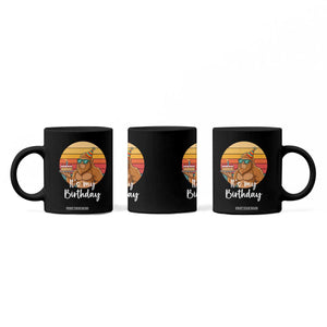 It Is My Birthday Coffee Mug Funny Bigfoot Blowing Candle Birthday Cake