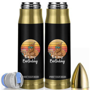 It Is My Birthday Bullet Tumbler Funny Bigfoot Blowing Candle Birthday Cake