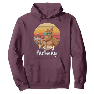 It Is My Birthday Hoodie Funny Bigfoot Blowing Candle Birthday Cake