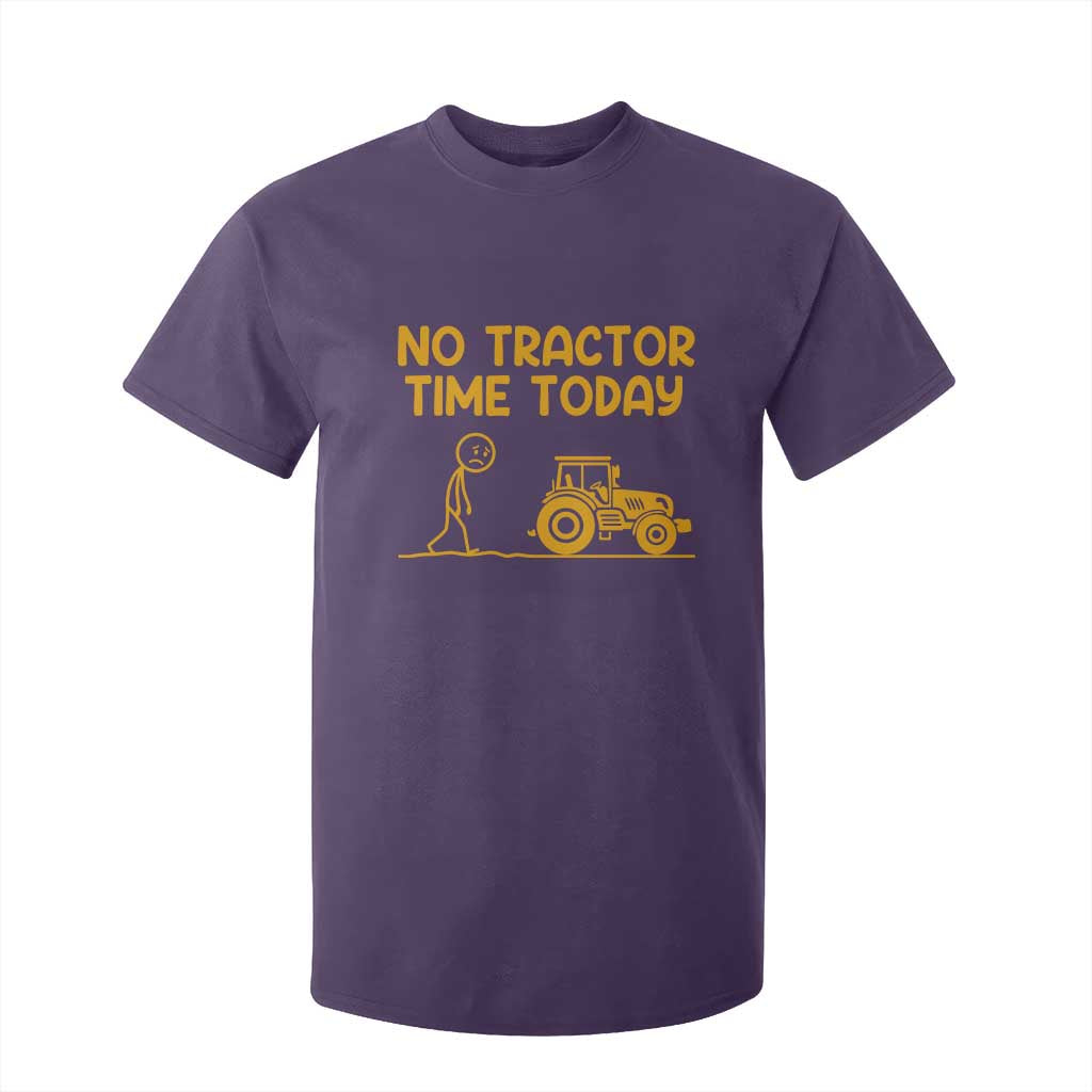 Funny Farm Life Stickman Meme T Shirt For Kid No Tractor Time Today
