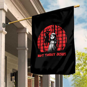 Not Today Jesus Garden Flag Gothic Dark Art Pastel Goth Creepy Graphic