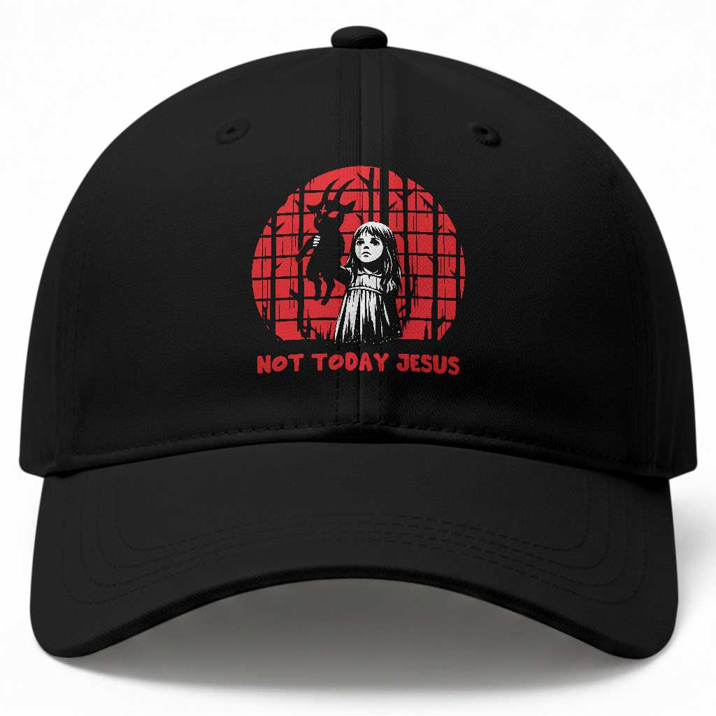 Not Today Jesus Baseball Cap Gothic Dark Art Pastel Goth Creepy Graphic TS12 Print Your Wear