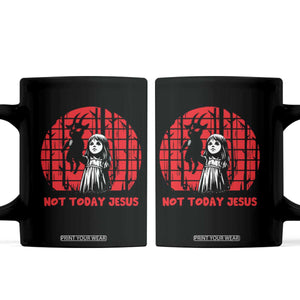 Not Today Jesus Coffee Mug Gothic Dark Art Pastel Goth Creepy Graphic