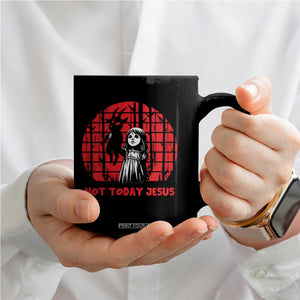 Not Today Jesus Coffee Mug Gothic Dark Art Pastel Goth Creepy Graphic