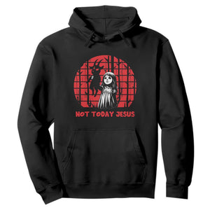 Not Today Jesus Hoodie Gothic Dark Art Pastel Goth Creepy Graphic