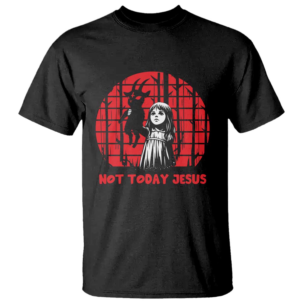 Not Today Jesus T Shirt Gothic Dark Art Pastel Goth Creepy Graphic TS12 Black Print Your Wear