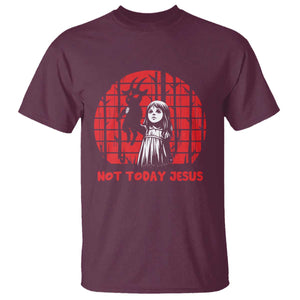 Not Today Jesus T Shirt Gothic Dark Art Pastel Goth Creepy Graphic