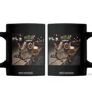 Funny Oktoberfest Raccoon Coffee Mug Cute Trash Panda Beer Festival Bavarian Gift