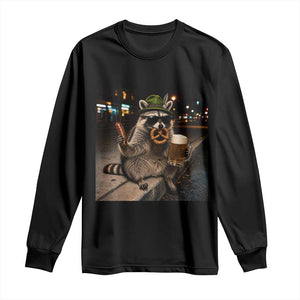 Funny Oktoberfest Raccoon Long Sleeve Shirt Cute Trash Panda Beer Festival Bavarian Gift