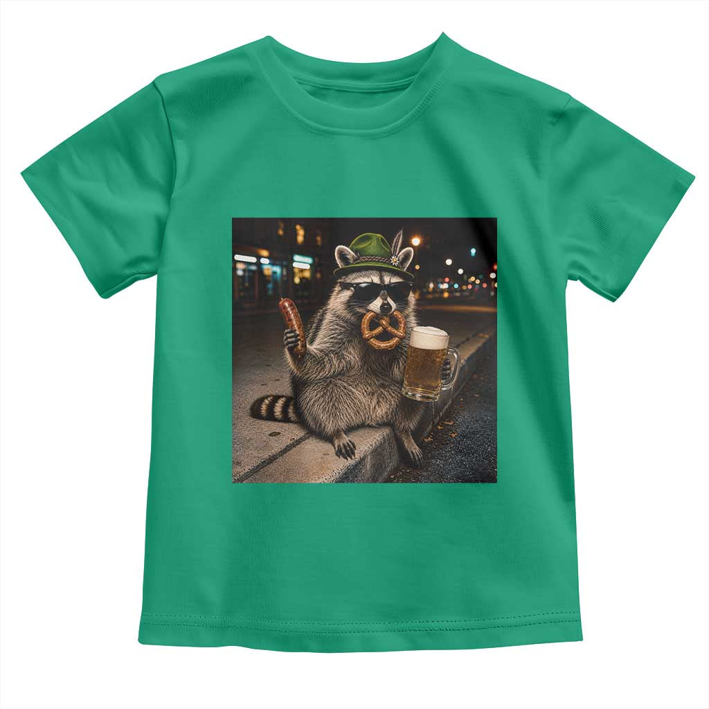 Funny Oktoberfest Raccoon Toddler T Shirt Cute Trash Panda Beer Festival Bavarian Gift