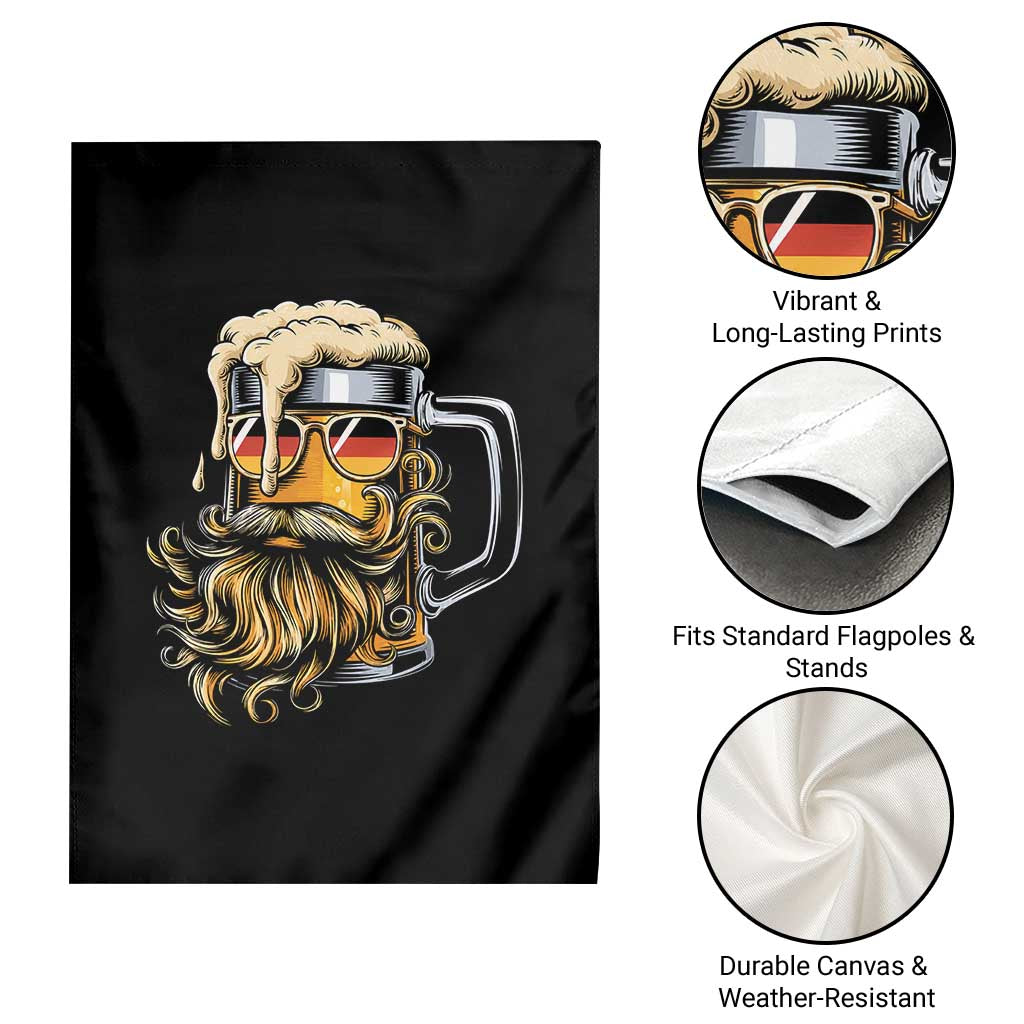 Funny Oktoberfest Beer Lover Gift Garden Flag Cool German Beer Mug