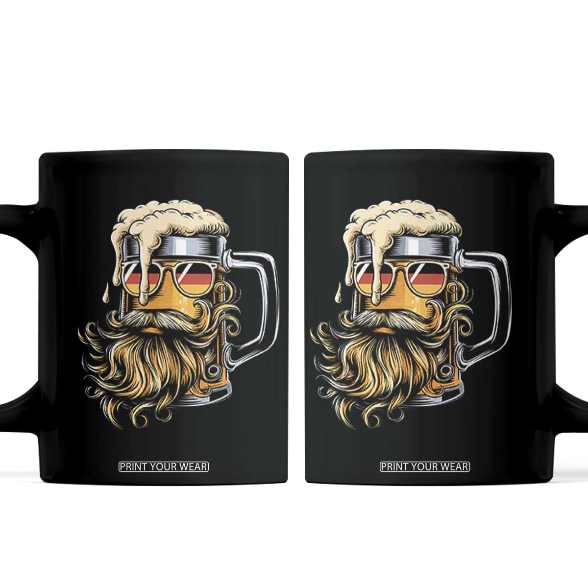 Funny Oktoberfest Beer Lover Gift Coffee Mug Cool German Beer Mug TS12 Black Print Your Wear