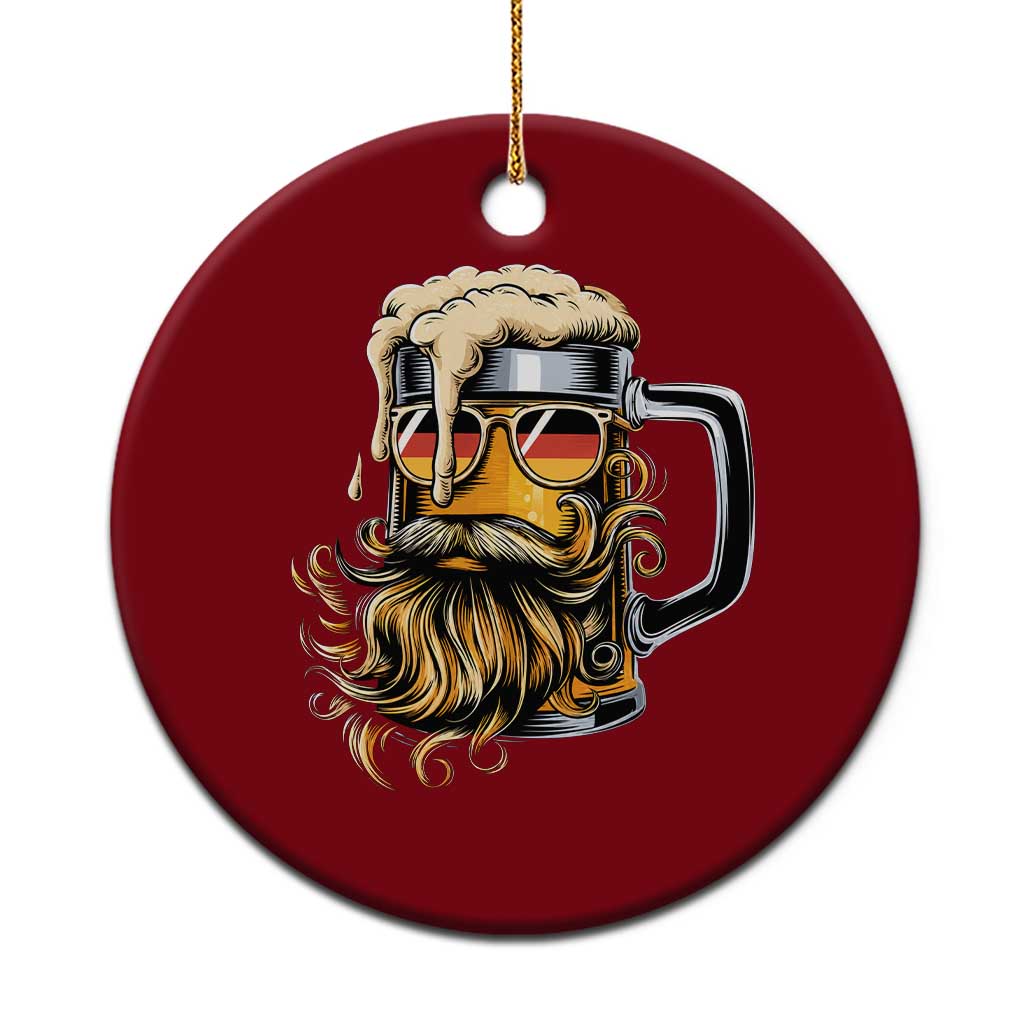 Funny Oktoberfest Beer Lover Gift Ceramic Ornament Cool German Beer Mug TS12 1pc Red Print Your Wear