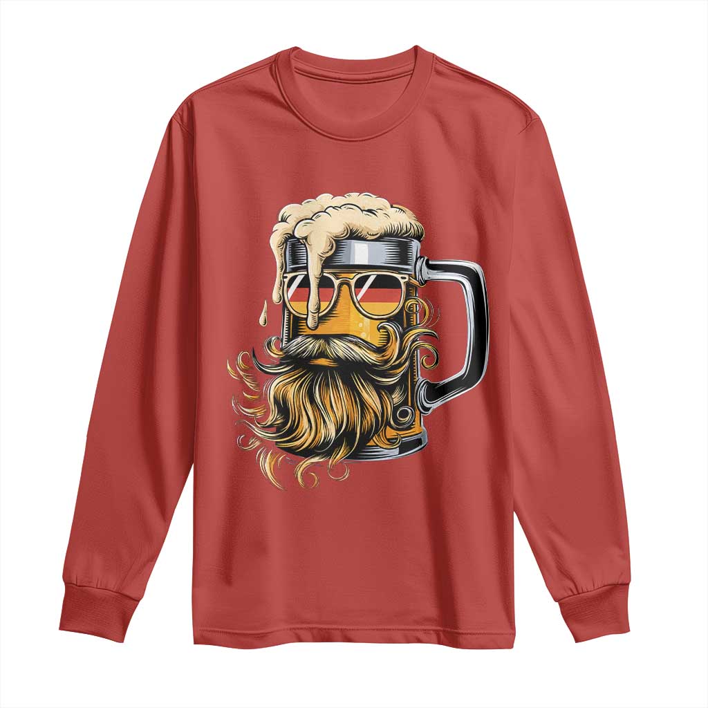 Funny Oktoberfest Beer Lover Gift Long Sleeve Shirt Cool German Beer Mug