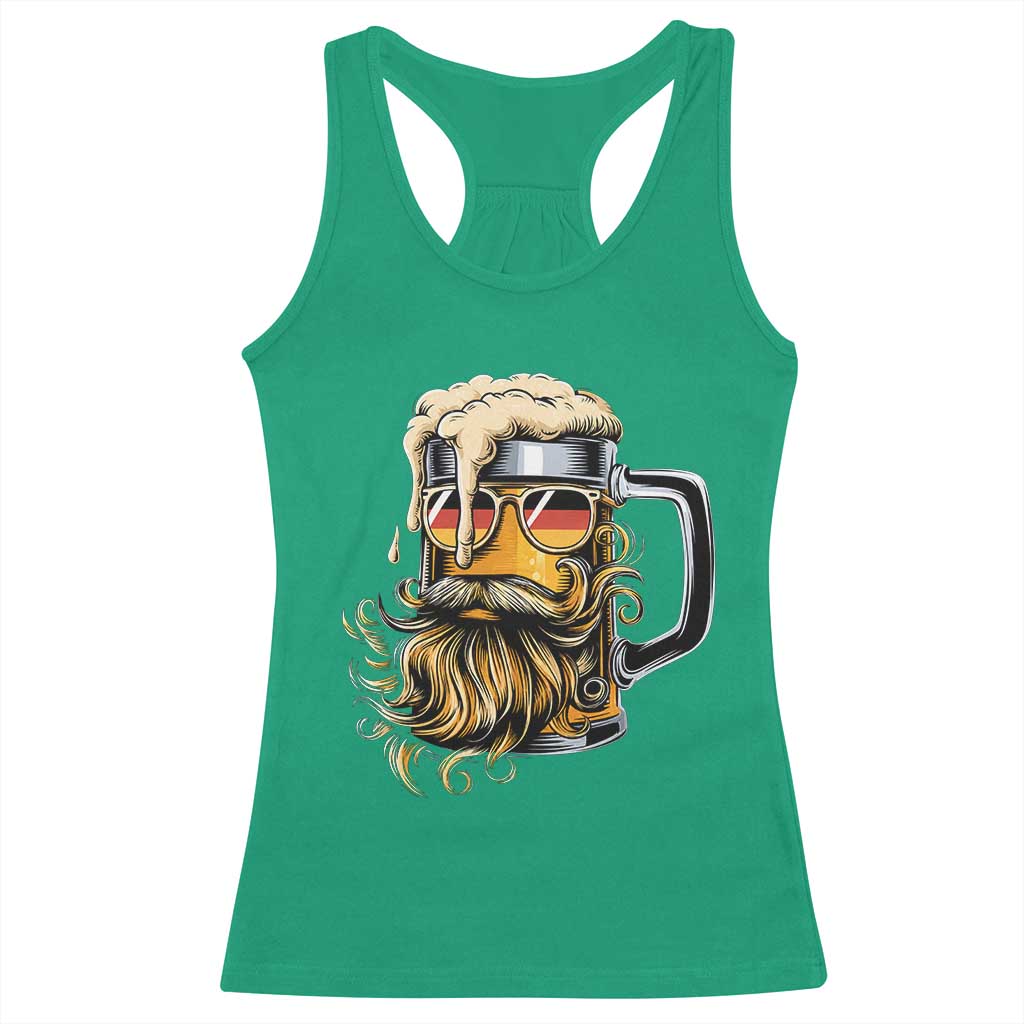 Funny Oktoberfest Beer Lover Gift Racerback Tank Top Cool German Beer Mug