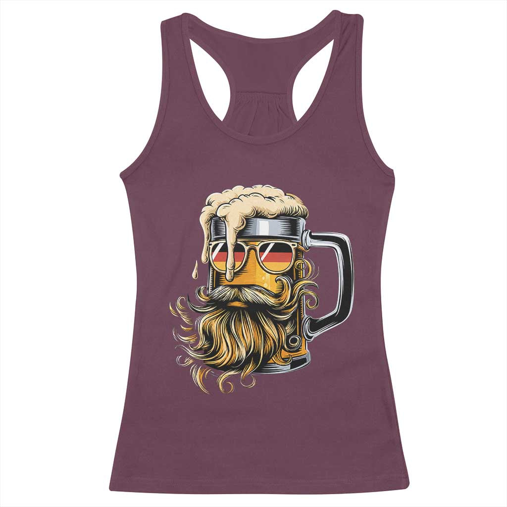 Funny Oktoberfest Beer Lover Gift Racerback Tank Top Cool German Beer Mug