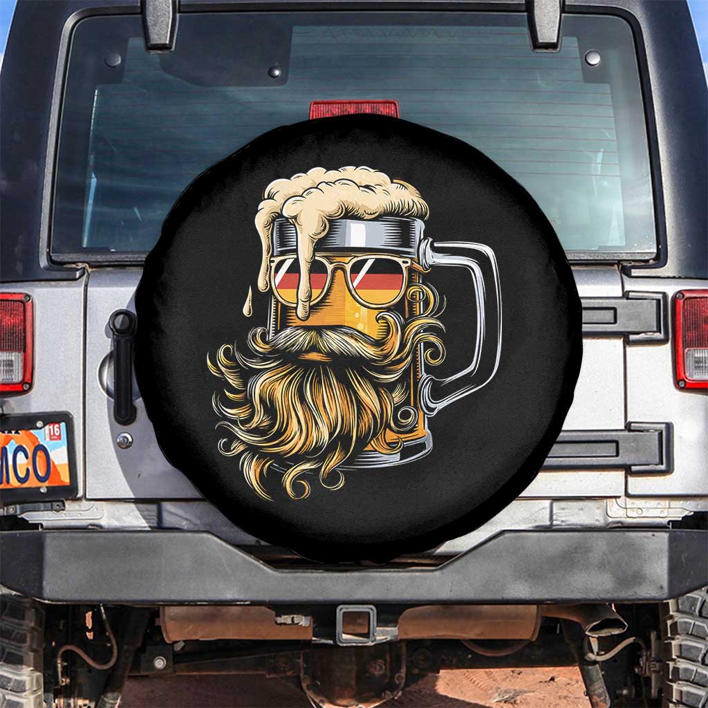 Funny Oktoberfest Beer Lover Gift Spare Tire Cover Cool German Beer Mug TS12 No hole Black Print Your Wear