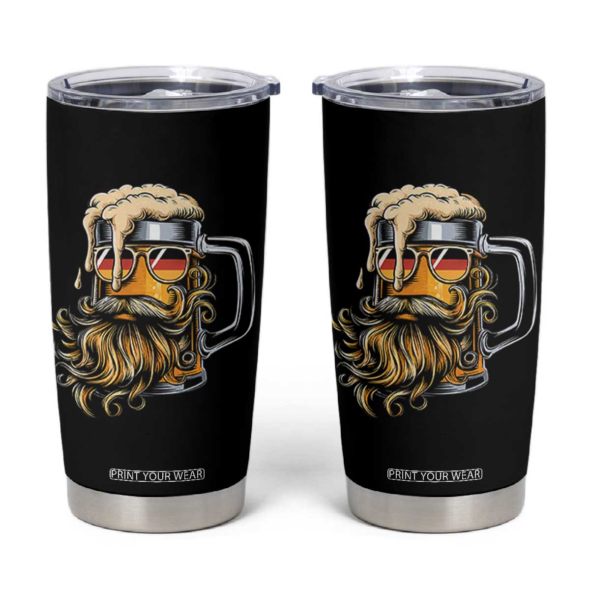 Funny Oktoberfest Beer Lover Gift Tumbler Cup Cool German Beer Mug TS12 Black Print Your Wear