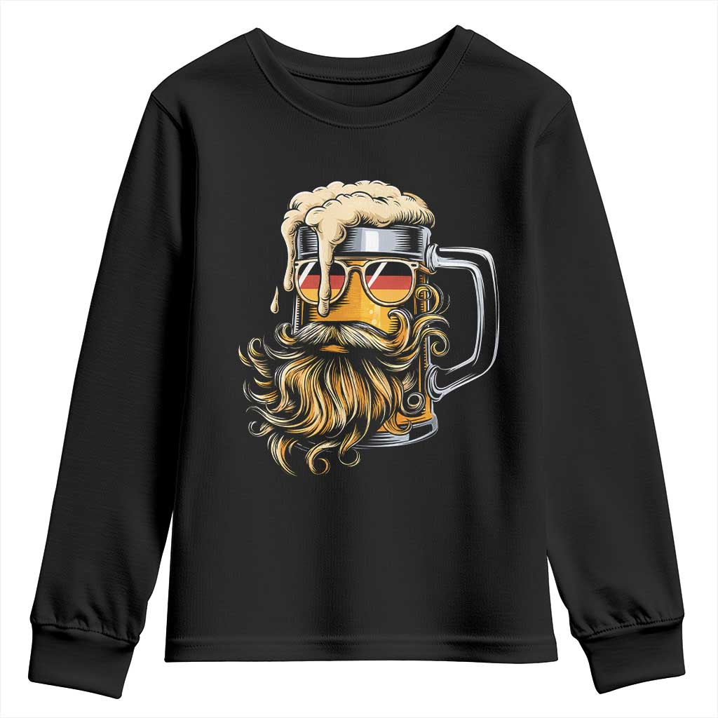 Funny Oktoberfest Beer Lover Gift Youth Sweatshirt Cool German Beer Mug TS12 Black Print Your Wear