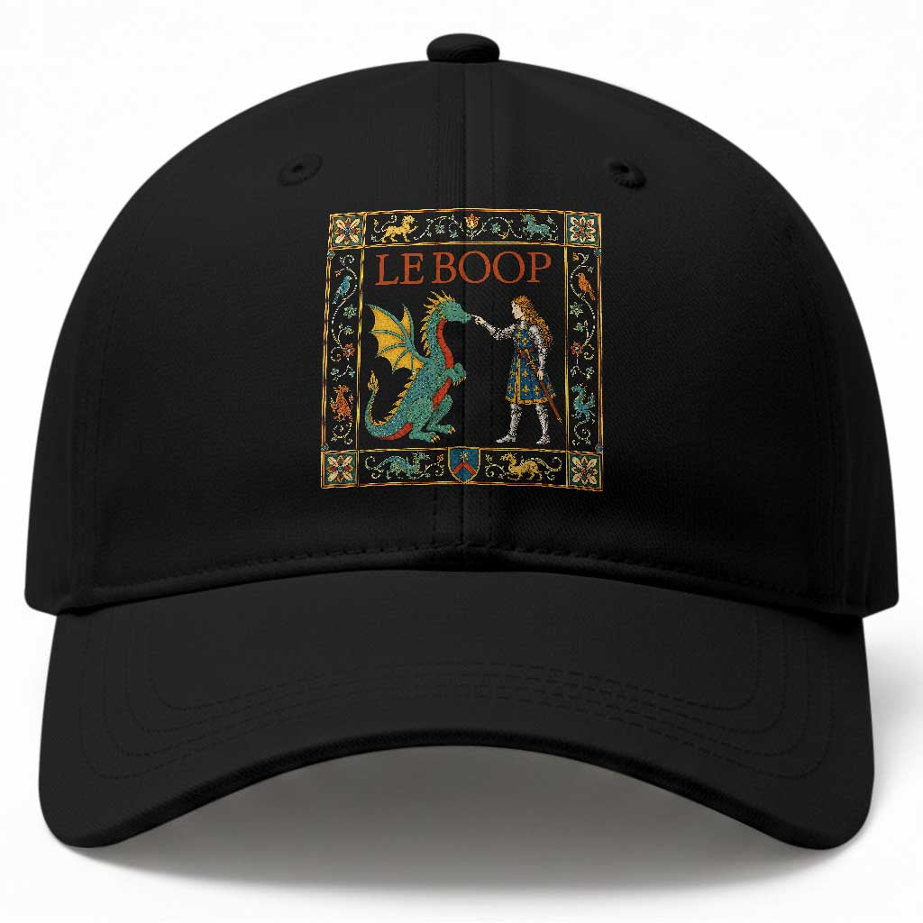 Le Boop Medieval Knight Dragon Baseball Cap Renaissance Fantasy Fair Lover Gift TS12 Print Your Wear