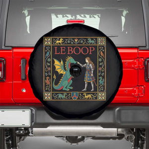 Le Boop Medieval Knight Dragon Spare Tire Cover Renaissance Fantasy Fair Lover Gift