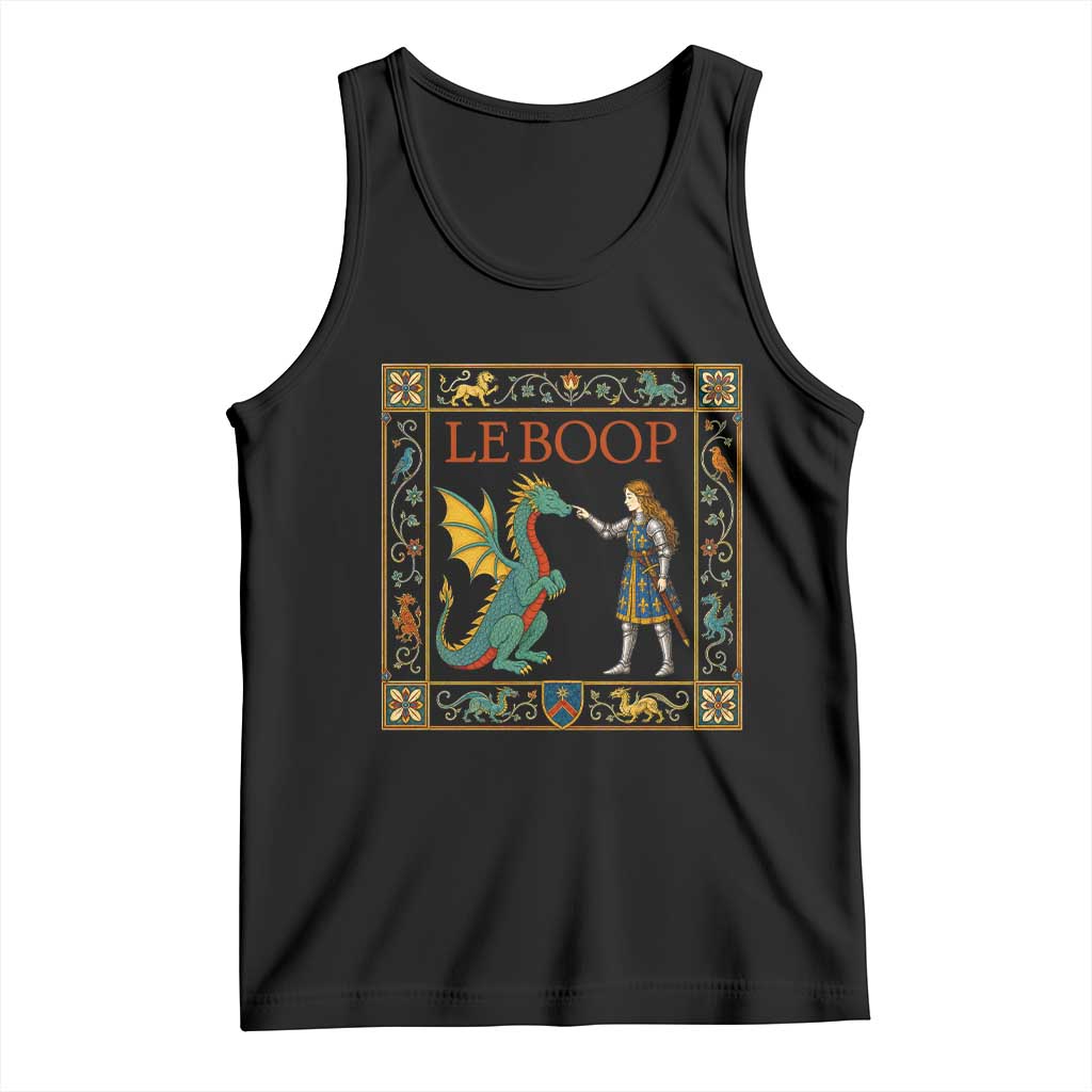Le Boop Medieval Knight Dragon Tank Top Renaissance Fantasy Fair Lover Gift TS12 Black Print Your Wear