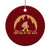 Knitting Bigfoot In The Wild Funny Gift Ceramic Ornament TS12 1pc Red Print Your Wear