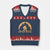 Knitting Bigfoot In The Wild Funny Gift V-Neck Knit Sweater Vest TS12 Navy Red Print Your Wear