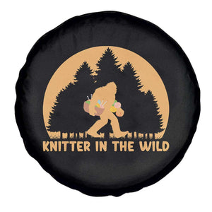 Knitting Bigfoot In The Wild Funny Gift Spare Tire Cover TS12 Print Your Wear