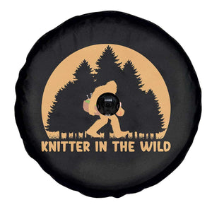 Knitting Bigfoot In The Wild Funny Gift Spare Tire Cover TS12 Print Your Wear