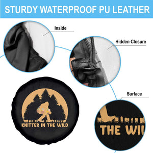 Knitting Bigfoot In The Wild Funny Gift Spare Tire Cover TS12 Print Your Wear